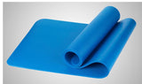 Injury Resistant Extra-Thick (up to 15mm) Non-Slip Home Fitness And Exercise Mat Fitness & Bodybuilding Wiio Blue 183x61x10mm 