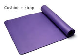 Injury Resistant Extra-Thick (up to 15mm) Non-Slip Home Fitness And Exercise Mat Fitness & Bodybuilding Wiio Purple 183x61x15mm 