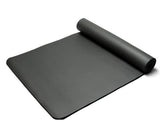 Injury Resistant Extra-Thick (up to 15mm) Non-Slip Home Fitness And Exercise Mat Fitness & Bodybuilding Wiio Black 183x61x10mm 