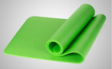 Injury Resistant Extra-Thick (up to 15mm) Non-Slip Home Fitness And Exercise Mat Fitness & Bodybuilding Wiio Green 183x61x10mm 