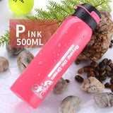 Ice-Cold Fresh Water Bottle Made Of Insulating Double Wall Stainless Steel (500 ml) Get Fit Toolbox pink 